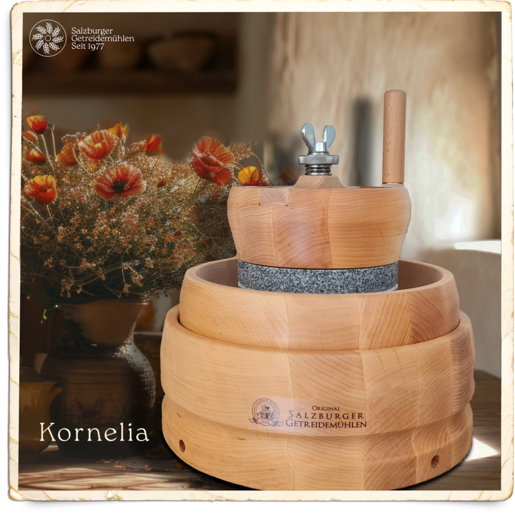 Hand Mill Kornelia – Traditional, Portable, and Easy... Discover the Kornelia Hand Mill – perfect for grinding grains, spices, and more! Compact, durable, and easy to use, this manual grain mill is ideal for your... Edit Snippet