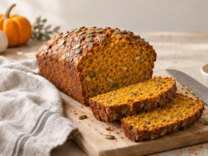 Pumpkin Bread with Freshly Ground Spelt Fall Bread from Our Own Mill