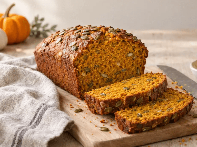 Pumpkin Bread with Freshly Ground Spelt Fall Bread from Our Own Mill